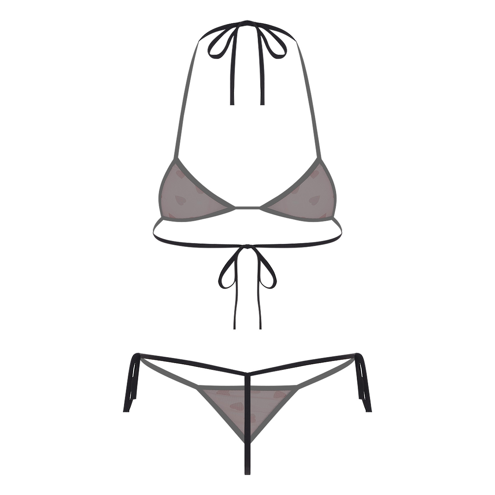 Womens Micro Mini Bikini Linge - Sheer Mesh Bra review and price
