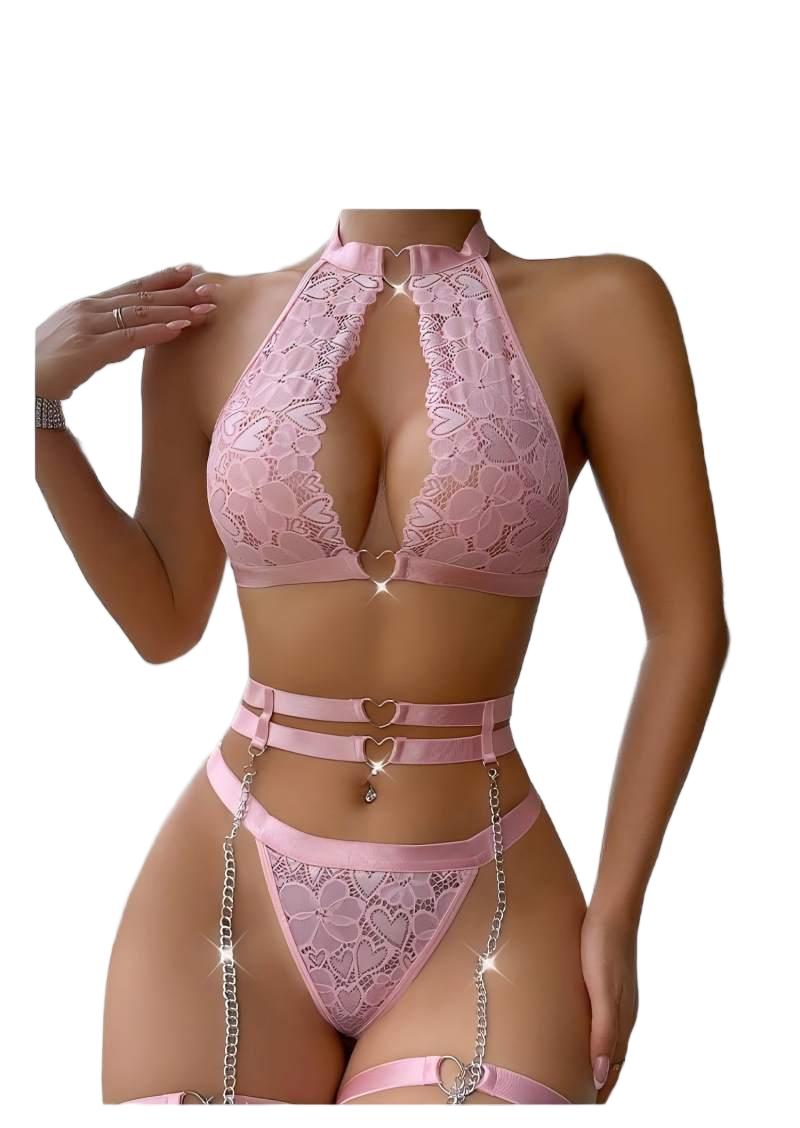 Sexy Lingerie Set Push Up Lace - Minimizer Bra Women review and price