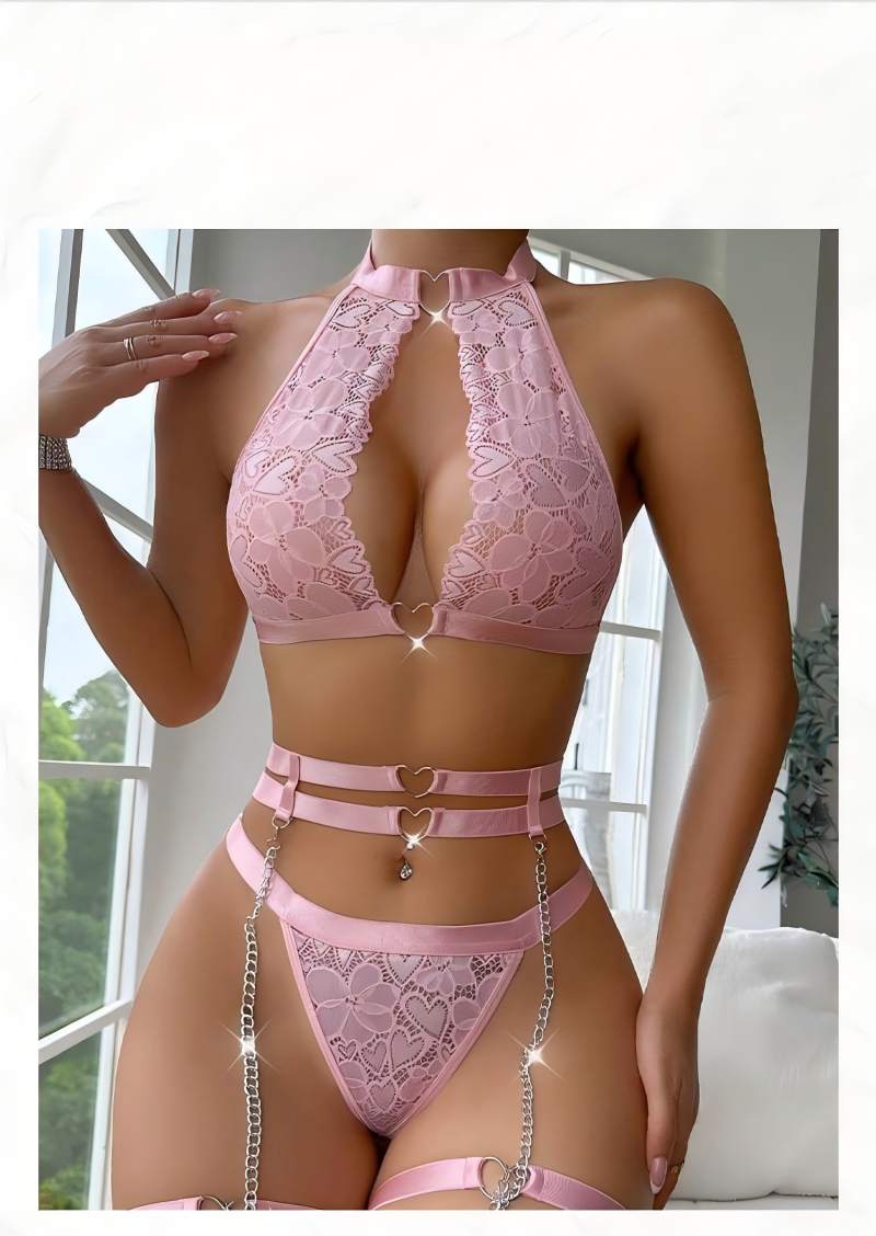 Sexy Lingerie Set Push Up Lace - Minimizer Bra Women review and price