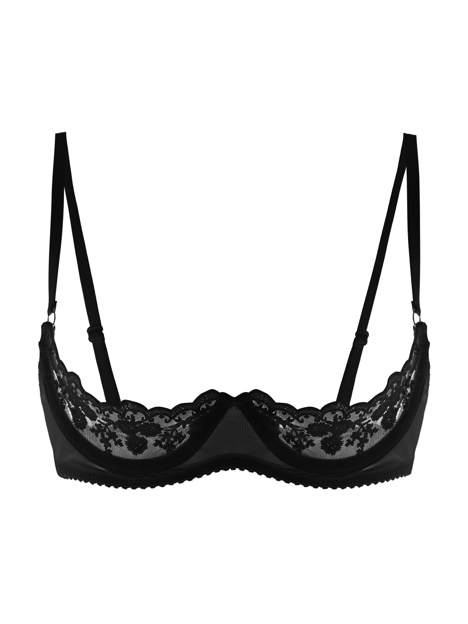 Women Sexy Open Cups Bra Sheer - Sheer Mesh Bra review and price
