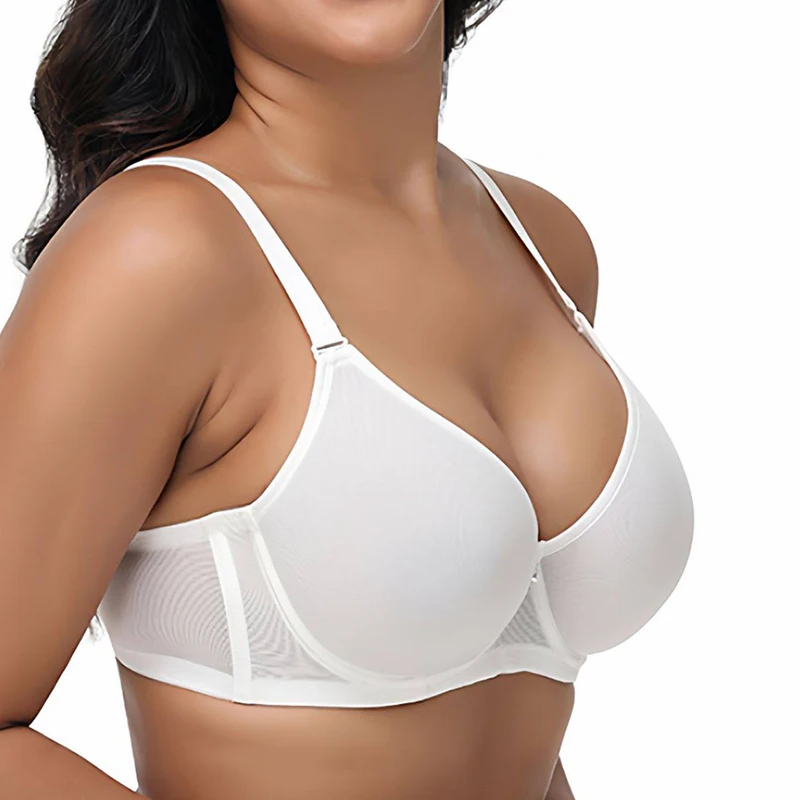Plus Size Women's Mesh Support - Underwire Bra Padded review and price
