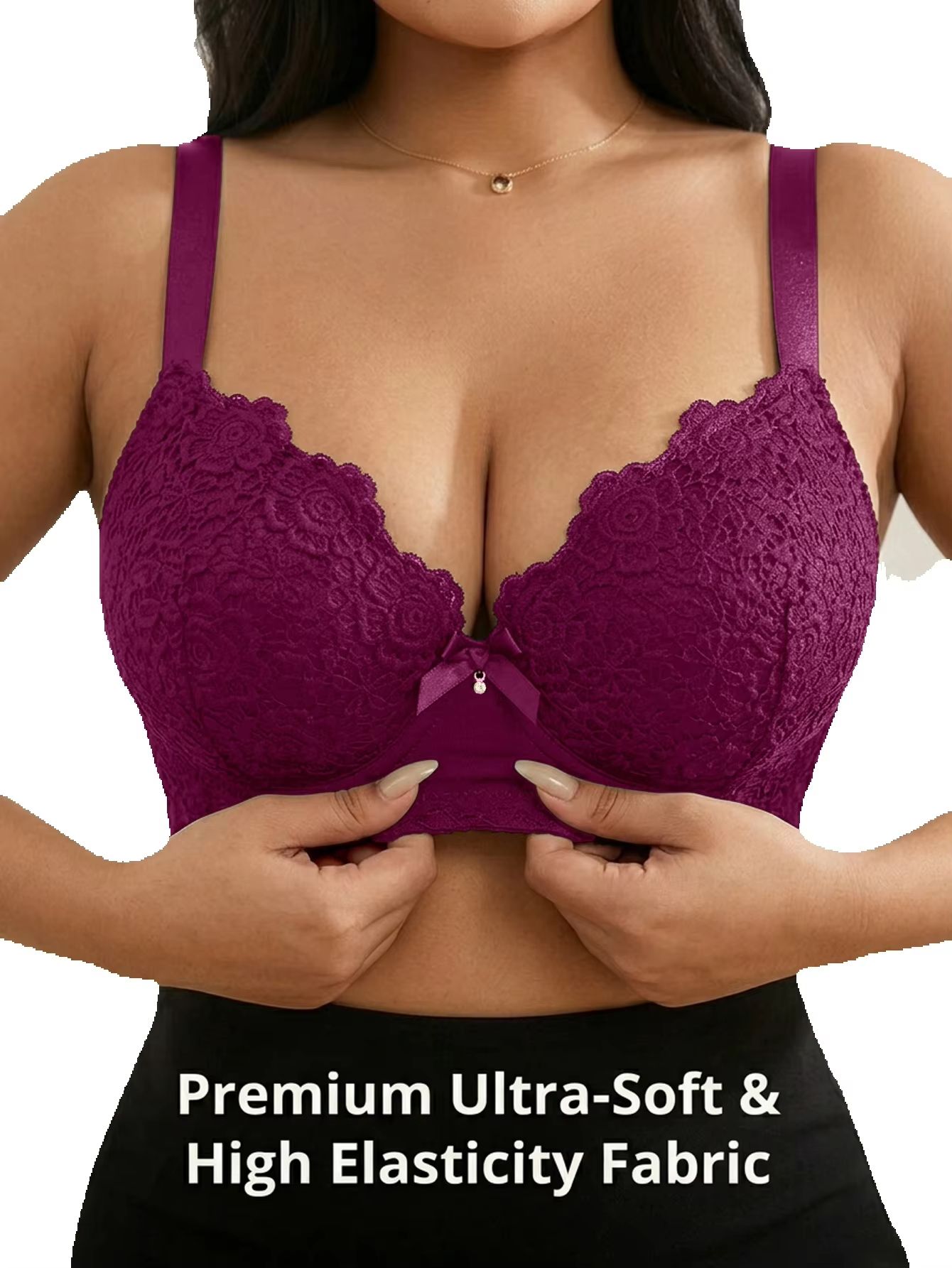 Women Plus Size Floral Push Up - Minimizer Bra Women review and price