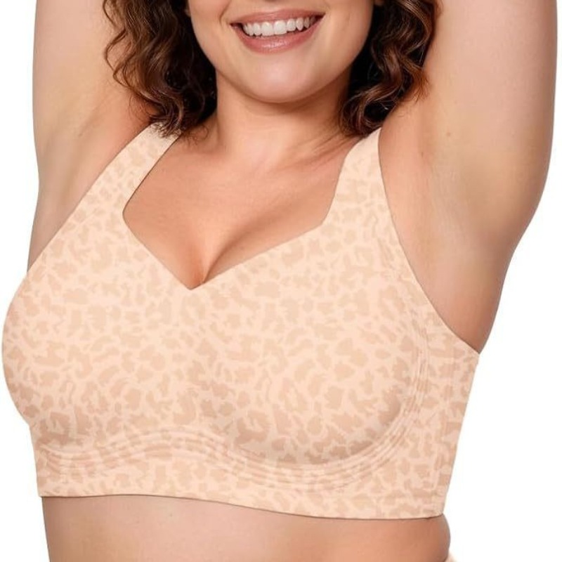 Leopard Jelly Bras No Underwir - Minimizer Bra Women review and price